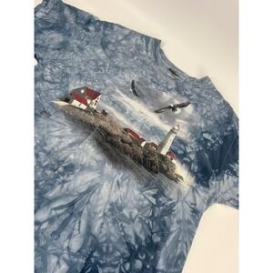 The Mountain Tie Dye T-Shirt Lighthouse Eagles‎ Graphic Print Top
